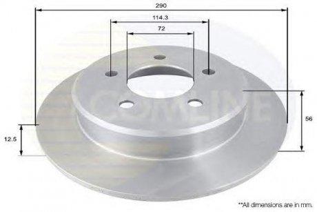 Диск Тормозной COMLINE adc2312