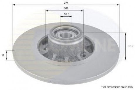 Диск Тормозной COMLINE adc3009