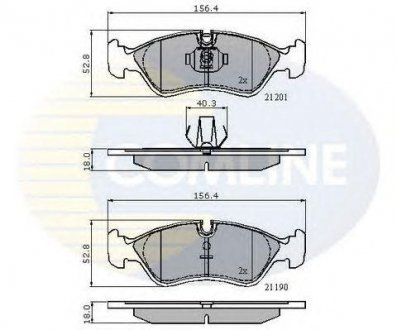 ГАЛЬМІВНІ КОЛОДКИ COMLINE cbp01007