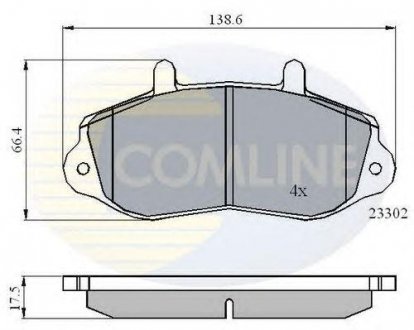 Тормозные колодки COMLINE cbp01021