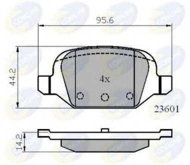 Тормозные колодки COMLINE cbp01026