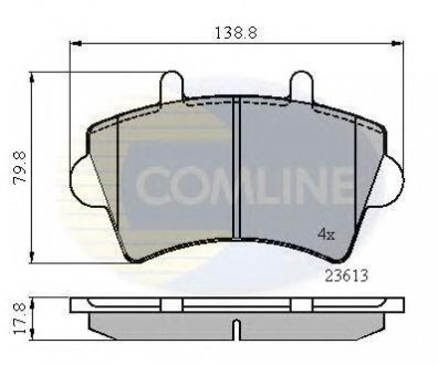 ГАЛЬМІВНІ КОЛОДКИ COMLINE cbp01035