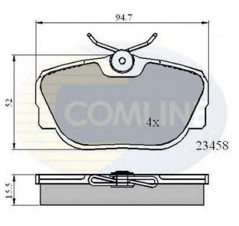 - Тормозные колодки для дисков COMLINE cbp01093