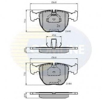 - Тормозные колодки для дисков COMLINE cbp01096