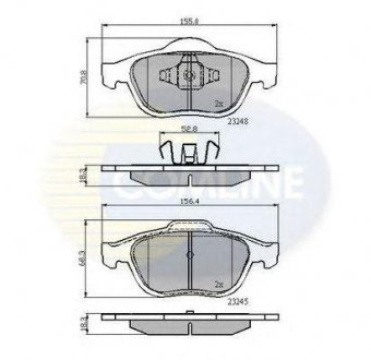 ГАЛЬМІВНІ КОЛОДКИ COMLINE cbp01116