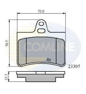 - Гальмівні колодки до дисків COMLINE cbp01122