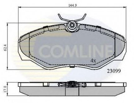 ГАЛЬМІВНІ КОЛОДКИ COMLINE cbp01127