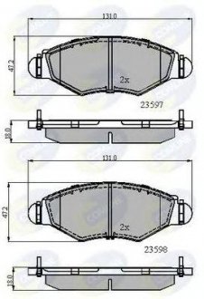 ГАЛЬМІВНІ КОЛОДКИ COMLINE cbp01131