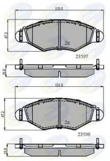 Тормозные колодки COMLINE cbp01131