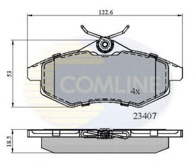 - Гальмівні колодки до дисків COMLINE cbp01145