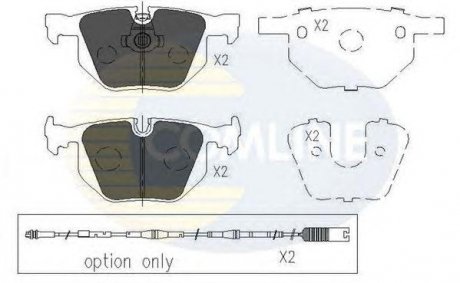 Тормозные колодки COMLINE cbp01205