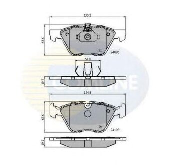 - Гальмівні колодки до дисків COMLINE cbp01300