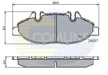 Тормозные колодки COMLINE cbp01305