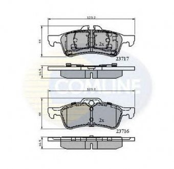 ГАЛЬМІВНІ КОЛОДКИ Mini Cooper COMLINE cbp01317