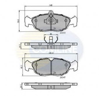 Тормозные колодки COMLINE cbp0134