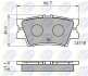 Купить - Гальмівні колодки до дисків Toyota Rav-4, Camry, Lexus ES COMLINE cbp01581 (фото1) подбор по VIN коду, цена 579 грн.