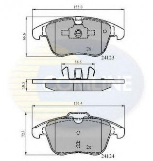 ГАЛЬМІВНІ КОЛОДКИ COMLINE cbp01591