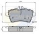 Купити - Гальмівні колодки до дисків Mercedes W169, W245 COMLINE cbp01592 (фото1) підбір по VIN коду, ціна 1221 грн.