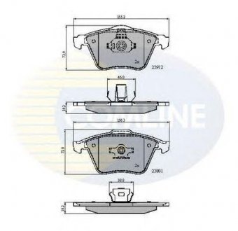 Тормозные колодки COMLINE cbp01607