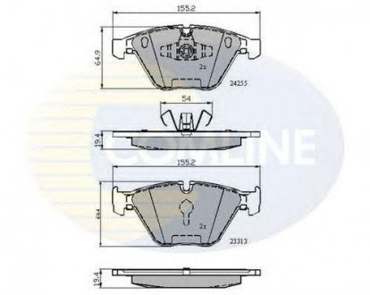 - Тормозные колодки для дисков COMLINE cbp01700