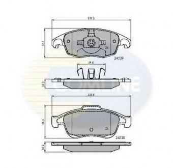 ГАЛЬМІВНІ КОЛОДКИ COMLINE cbp01719