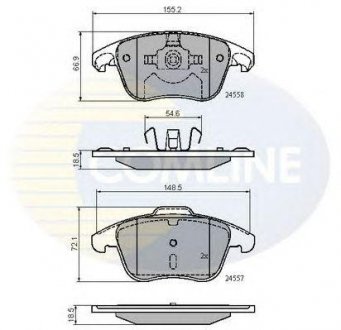 ГАЛЬМІВНІ КОЛОДКИ COMLINE cbp01720