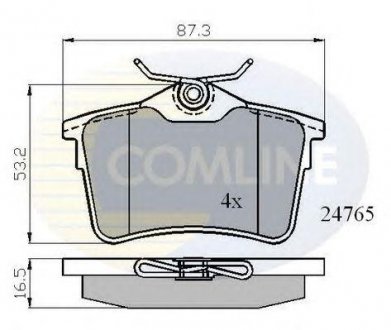 ГАЛЬМІВНІ КОЛОДКИ COMLINE cbp01797