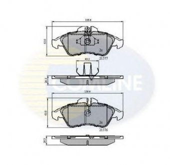 ГАЛЬМІВНІ КОЛОДКИ COMLINE cbp0212