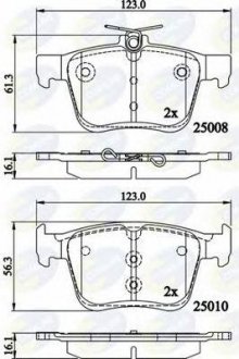 Тормозные колодки COMLINE cbp02156