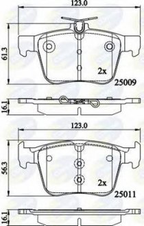 Тормозные колодки COMLINE cbp02157