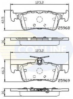 Тормозные колодки COMLINE cbp02233