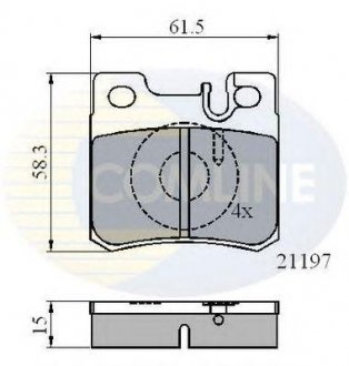 Тормозные колодки COMLINE cbp0226