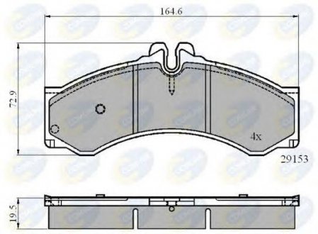 ГАЛЬМІВНІ КОЛОДКИ COMLINE cbp0271