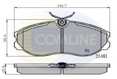 Тормозные колодки COMLINE cbp0447