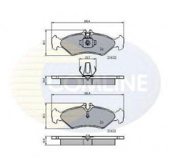 Тормозные колодки COMLINE cbp0453