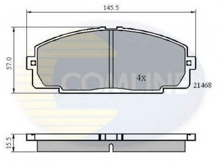 ГАЛЬМІВНІ КОЛОДКИ COMLINE cbp0459