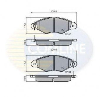 ГАЛЬМІВНІ КОЛОДКИ COMLINE cbp0485