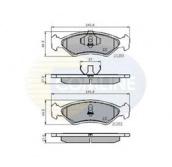 Тормозные колодки COMLINE cbp0502