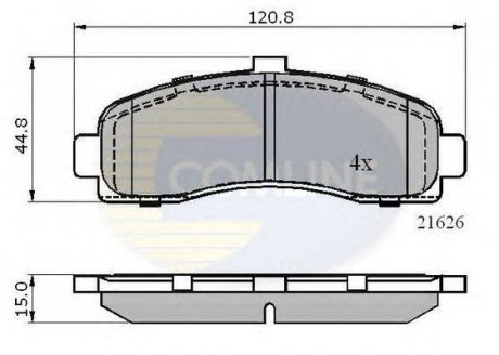 ГАЛЬМІВНІ КОЛОДКИ COMLINE cbp0508