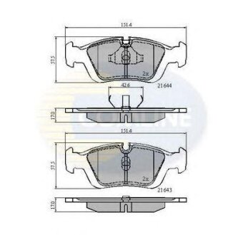 - Гальмівні колодки до дисків COMLINE cbp0513