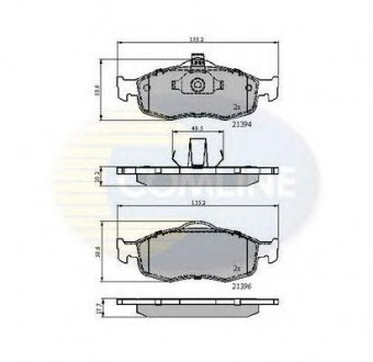 Тормозные колодки COMLINE cbp0514