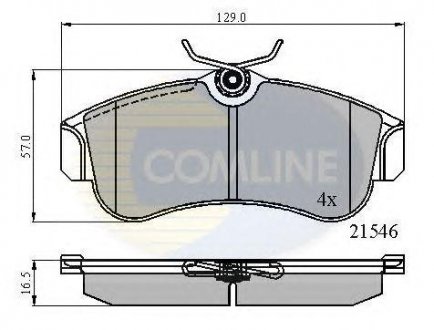 ГАЛЬМІВНІ КОЛОДКИ COMLINE cbp0566