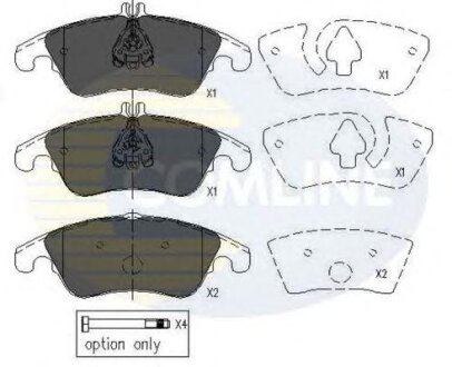 - Гальмівні колодки до дисків COMLINE cbp06037