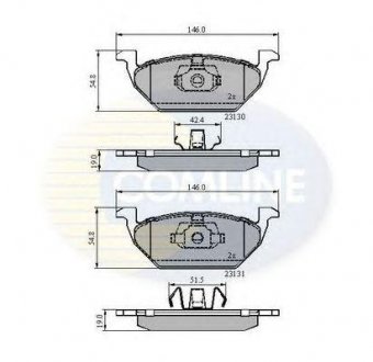 - Тормозные колодки для дисков COMLINE cbp0889