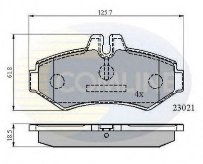 - Тормозные колодки для дисков COMLINE cbp0914