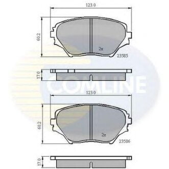 - Гальмівні колодки до дисків COMLINE cbp0944