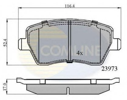 - Гальмівні колодки до дисків COMLINE cbp0984