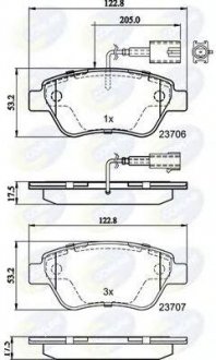 ГАЛЬМІВНІ КОЛОДКИ COMLINE cbp11037