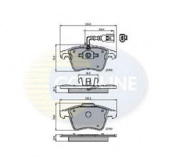 - Тормозные колодки для дисков COMLINE cbp11311