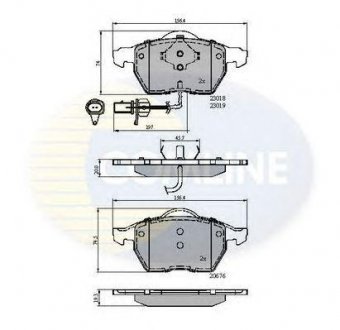 ГАЛЬМІВНІ КОЛОДКИ COMLINE cbp11542